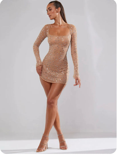 Sara - Glitter jurk
